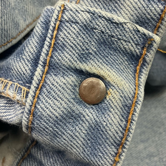 Vintage Levi’s 70s orange tab boot cut light wash jeans 27 x 27 USA made - Picture 5 of 9